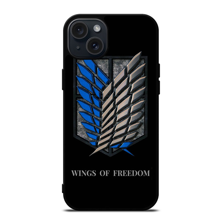 WINGS OF FREEDOM AOT iPhone 15 Plus Case Cover