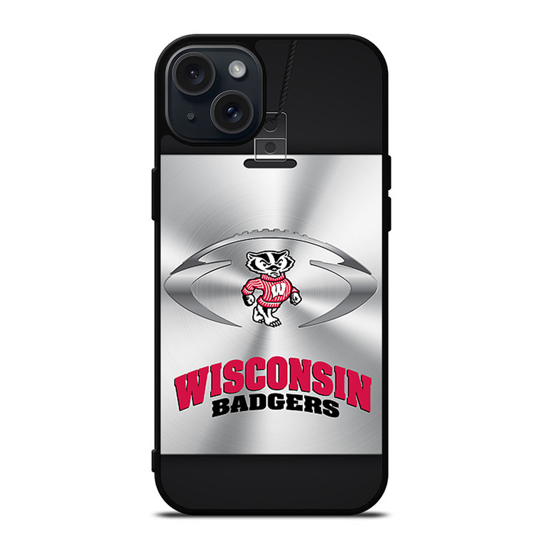 WISCONSIN BADGER NFL iPhone 15 Plus Case Cover