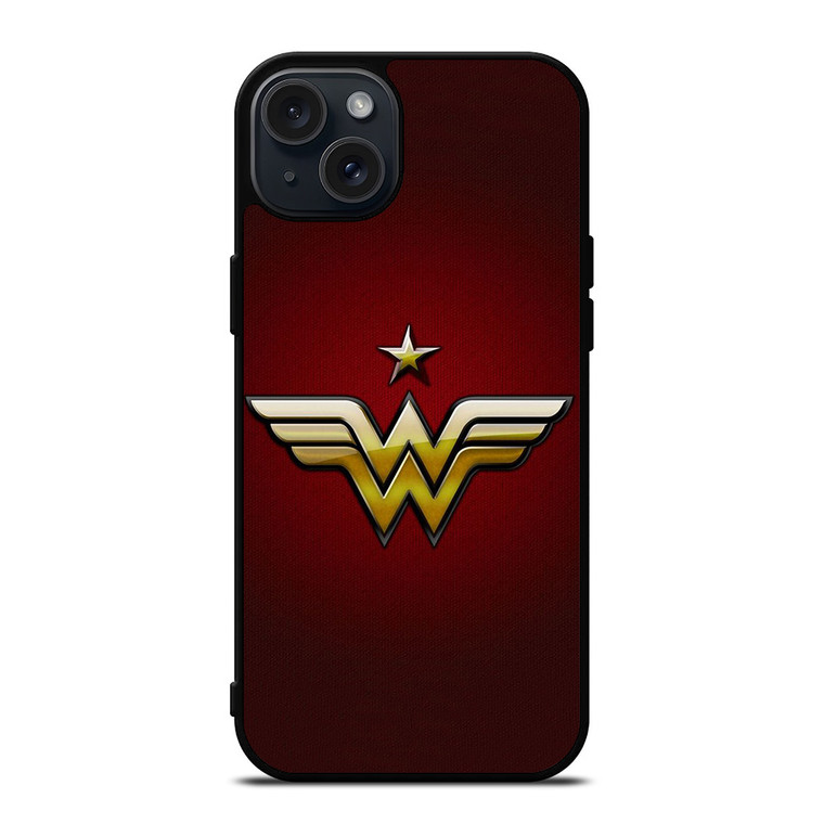 WONDER WOMAN LOGO DC iPhone 15 Plus Case Cover