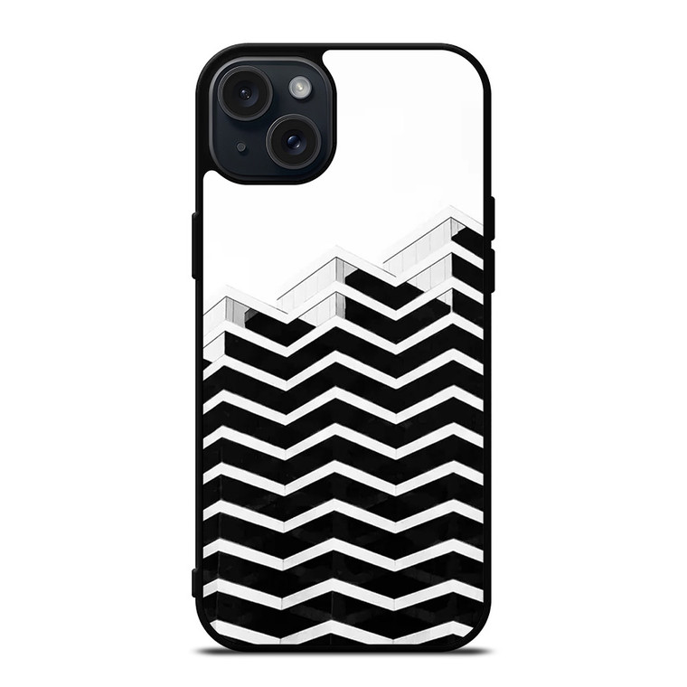 ZIG ZAG HALF PATTERN iPhone 15 Plus Case Cover