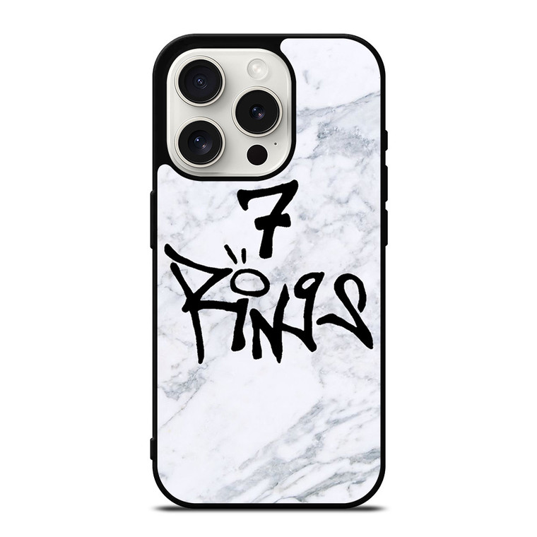 7 RINGS ARIANA GRANDE MARBLE iPhone 15 Pro Case Cover