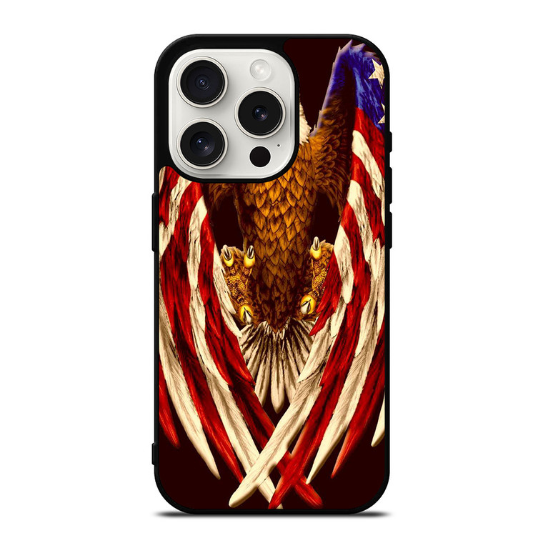 AMERICA FLAG EAGLE iPhone 15 Pro Case Cover