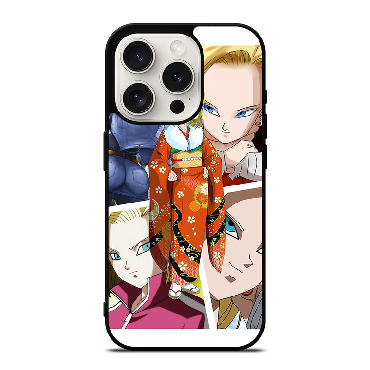 ANDROID 18 DRAGON BALL SUPER iPhone 15 Pro Case Cover