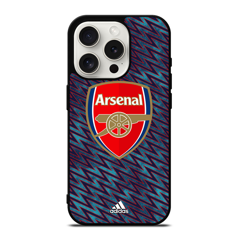 ARSENAL FOOTBALL CLUB ADIDAS iPhone 15 Pro Case Cover ARSENAL FOOTBALL CLUB ADIDAS iPhone 15 Pro Case Cover