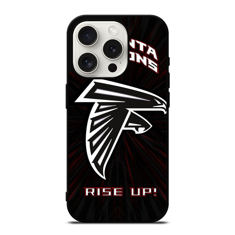 ATLANTA FALCONS RISE UP LOGO iPhone 15 Pro Case Cover