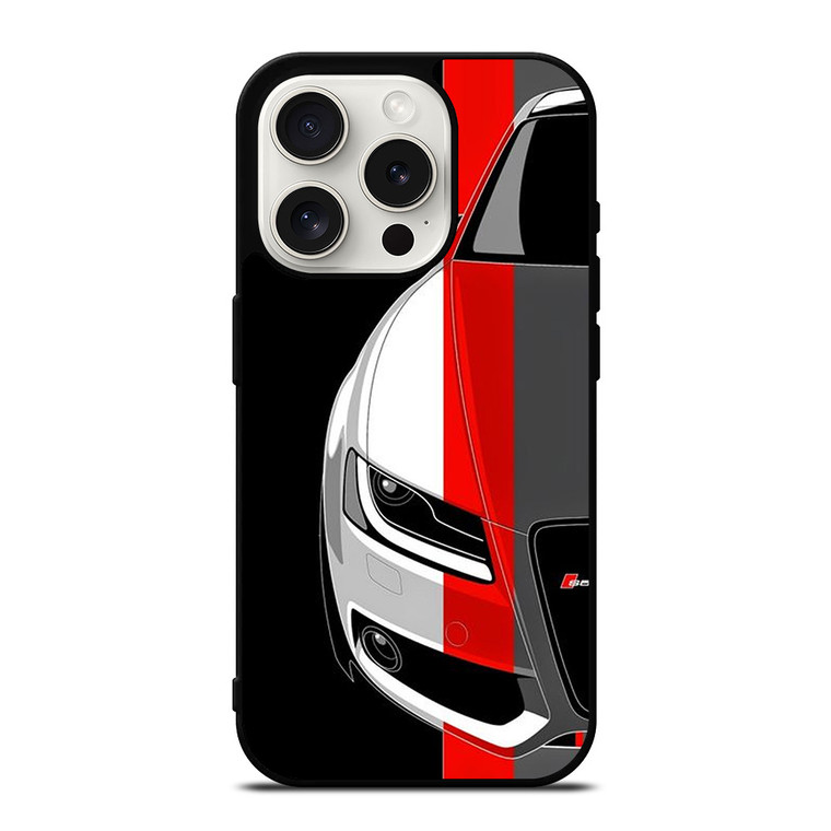 AUDI RS SERIES DRAWING iPhone 15 Pro Case Cover