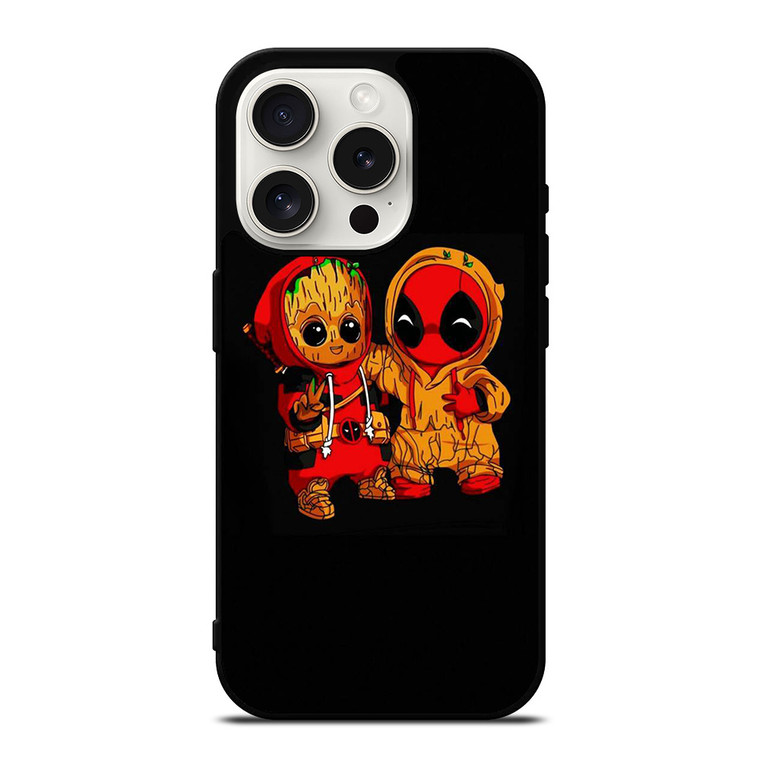 BABY DEADPOOL AND GROOOT iPhone 15 Pro Case Cover