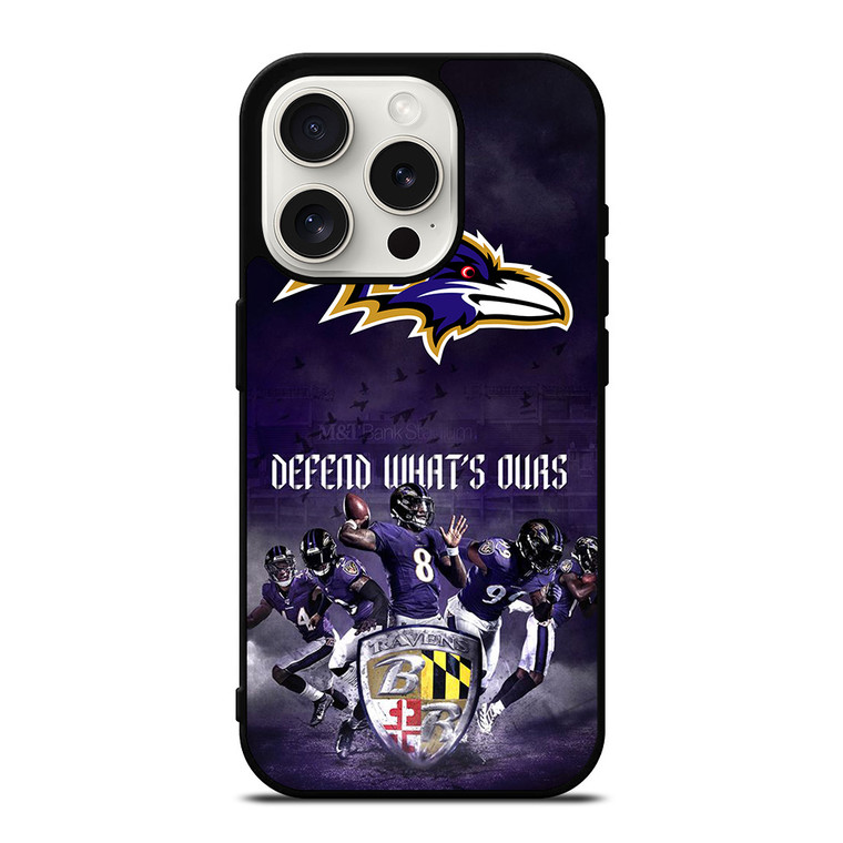 BALTIMORE RAVENS FOOTBALL TEAM iPhone 15 Pro Case Cover