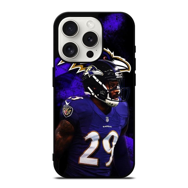 BALTIMORE RAVENS MARLON HUMPHREY 29 NFL iPhone 15 Pro Case Cover