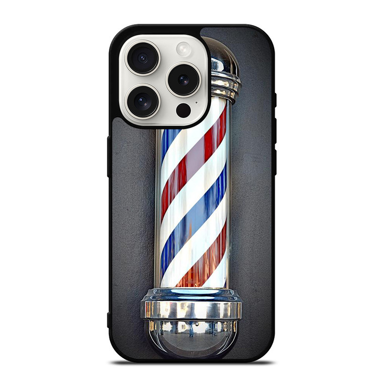 BARBER POLE HAIR CUT SYMBOL iPhone 15 Pro Case Cover