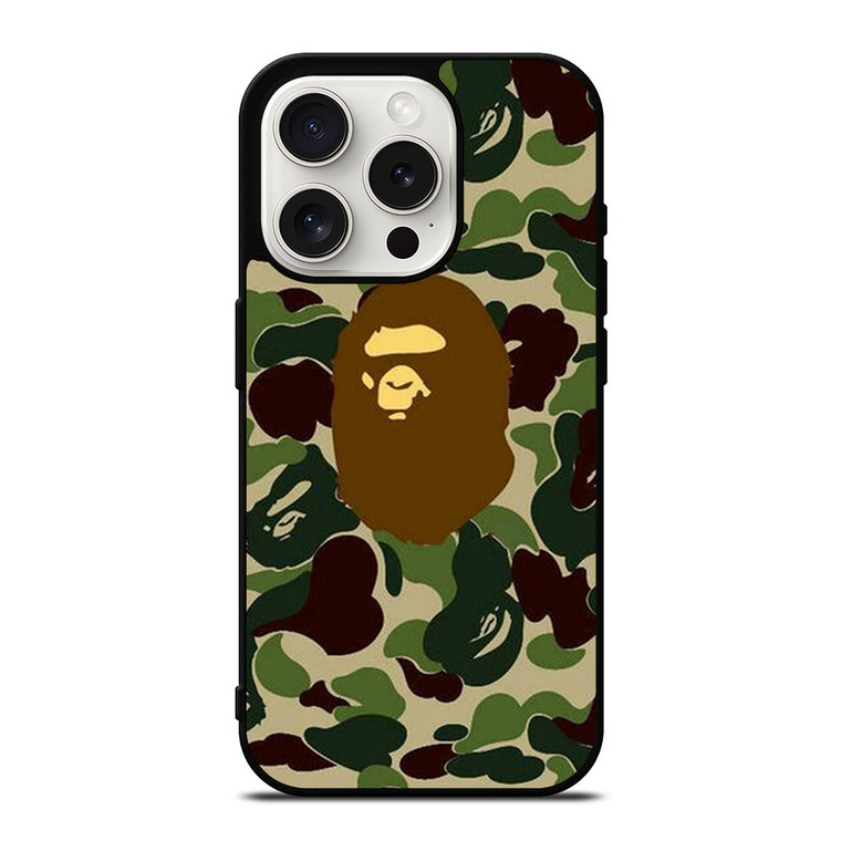 BATHING APE BAPE CAMO iPhone 15 Pro Case Cover