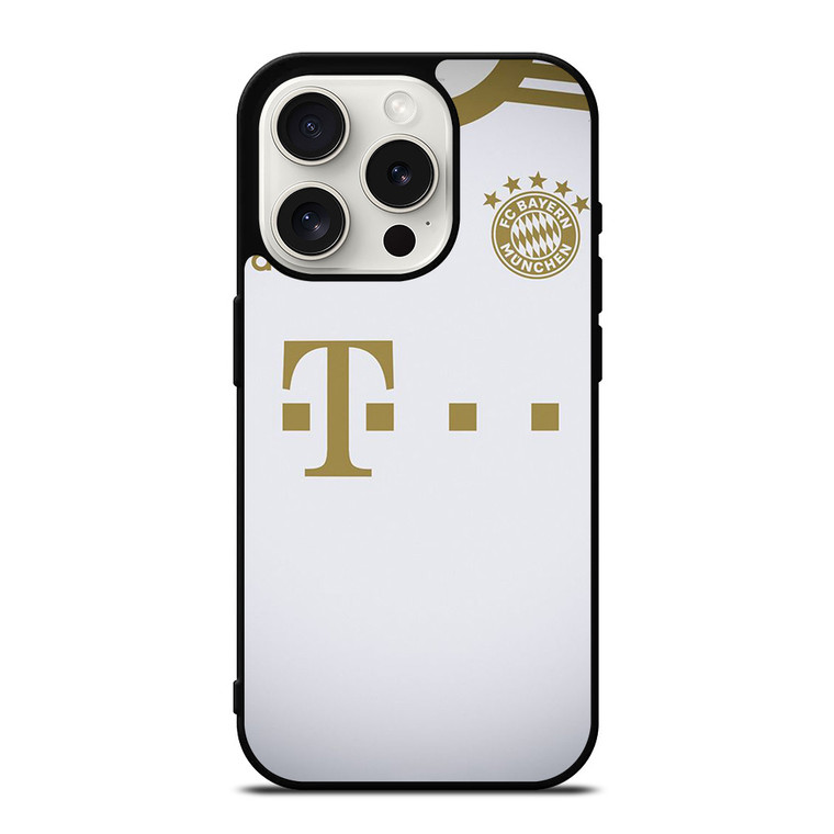 BAYERN MUNCHEN LOGO AWAY JERSEY FOOTBALL iPhone 15 Pro Case Cover BAYERN MUNCHEN LOGO AWAY JERSEY FOOTBALL iPhone 15 Pro Case Cover