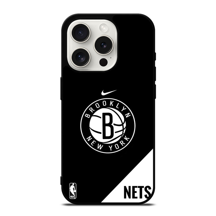 BROOKLYN NETS NIKE NBA LOGO iPhone 15 Pro Case Cover