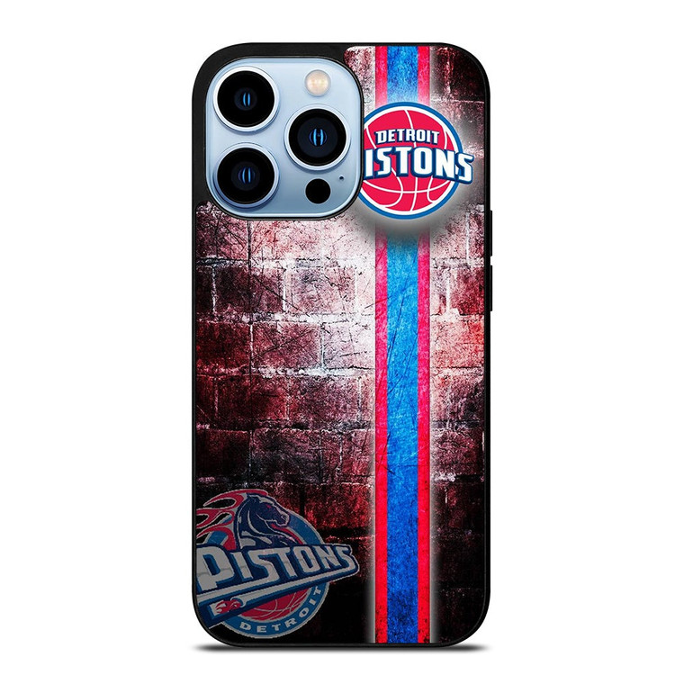 DETROIT PISTONS WALL LOGO iPhone 13 Pro Max Case Cover