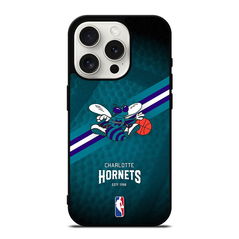 CHARLOTTE HORNETS NBA TEAM iPhone 15 Pro Case Cover