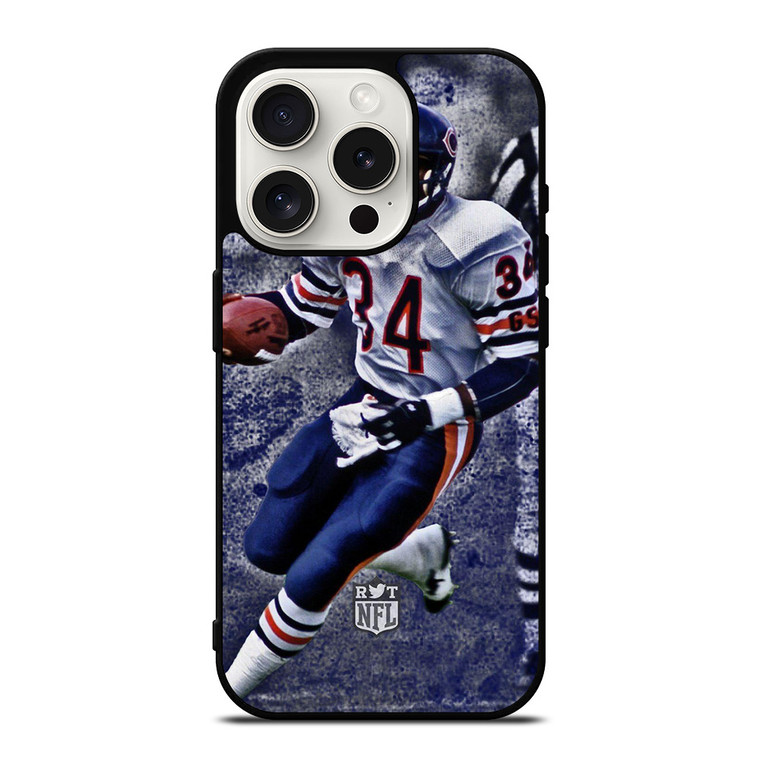 CHICAGO BEARS WALTER PAYTON NFL iPhone 15 Pro Case Cover