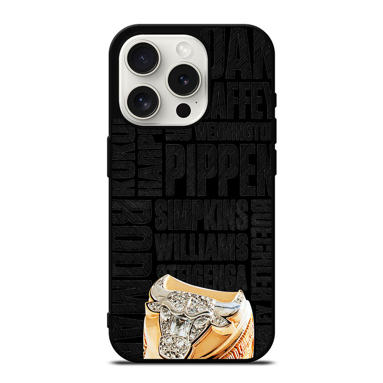 CHICAGO BULLS RING AND NAME iPhone 15 Pro Case Cover
