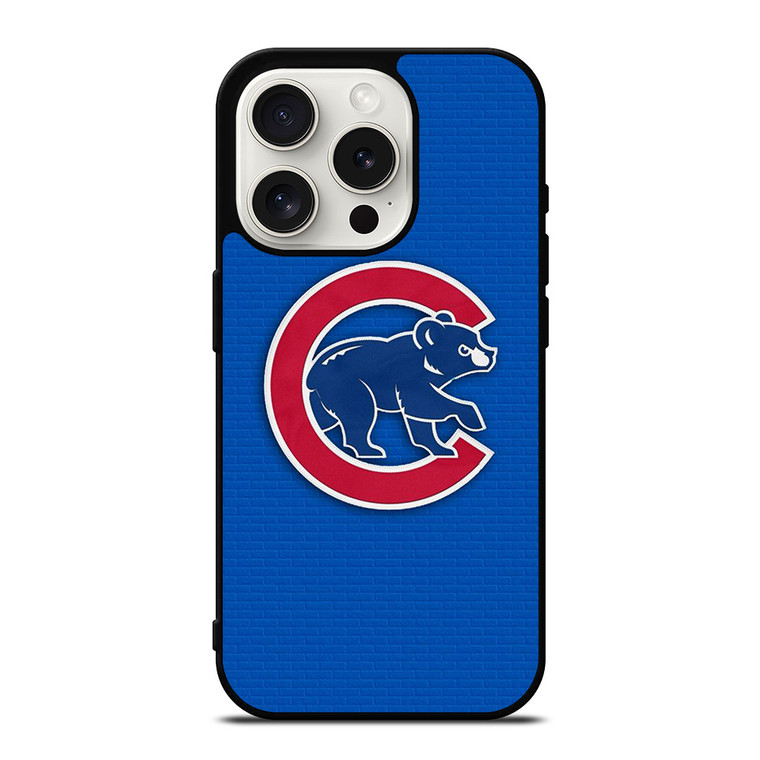 CHICAGO CUBS BASEBALL TEAM ICON LOGO iPhone 15 Pro Case Cover