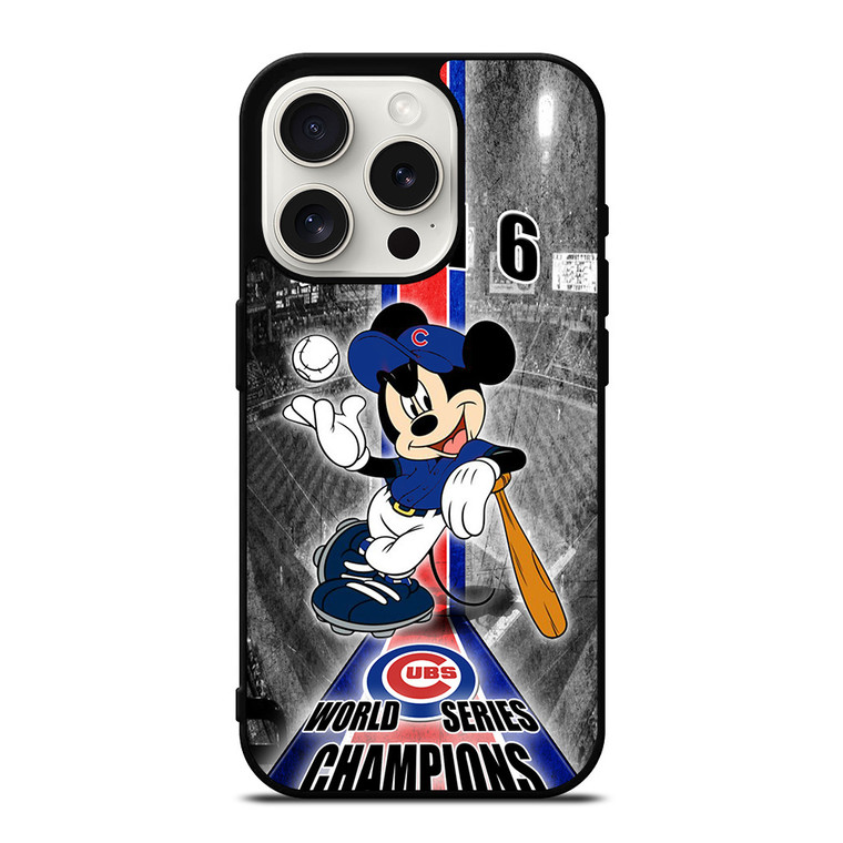 CHICAGO CUBS MICKEY MOUSE iPhone 15 Pro Case Cover