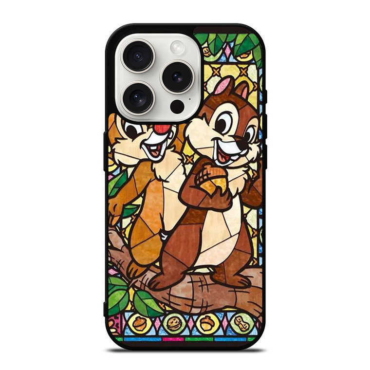 CHIP AND DALE DISNEY GLASS iPhone 15 Pro Case Cover