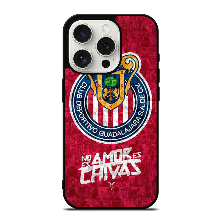 CHIVAS DE GUADALAJARA FOOTBALL iPhone 15 Pro Case Cover