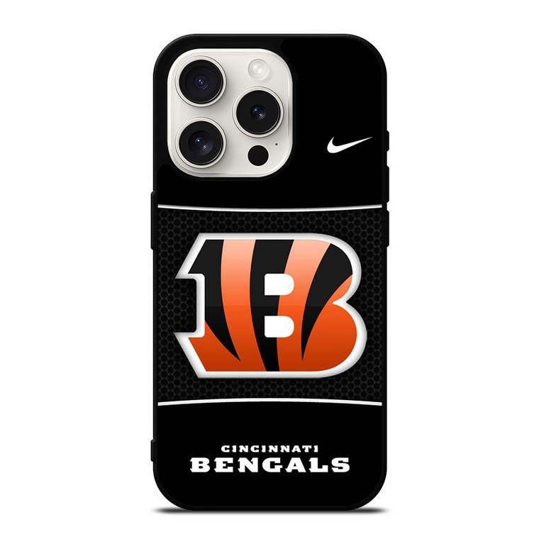 CINCINNATI BENGALS NIKE NFL iPhone 15 Pro Case Cover
