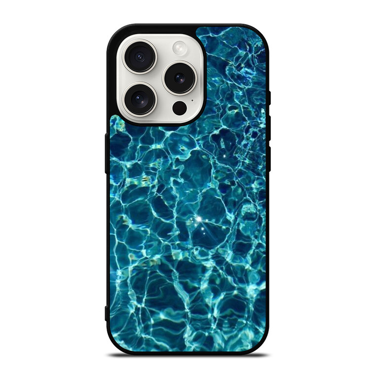 CLEAR BLUE WATER iPhone 15 Pro Case Cover