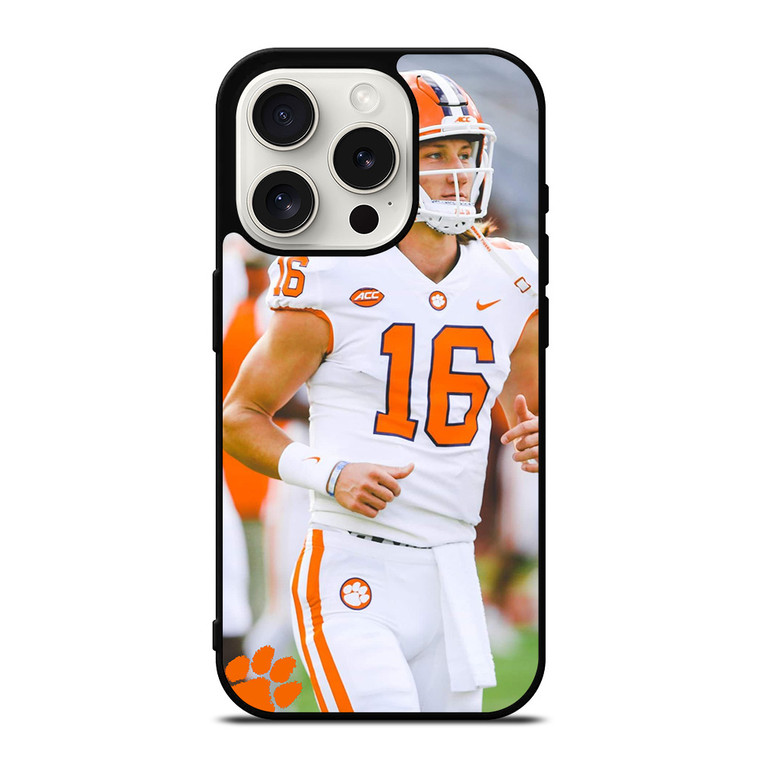 CLEMSON FOOTBALL TREVOR LAWRENCE iPhone 15 Pro Case Cover