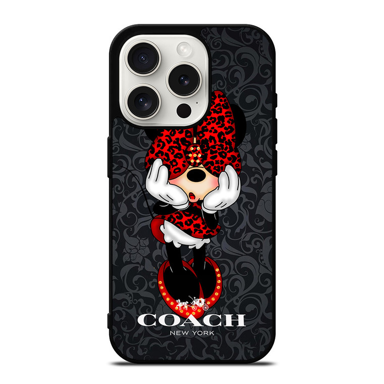 COACH MINNIE MOUSE CARTOON iPhone 15 Pro Case Cover