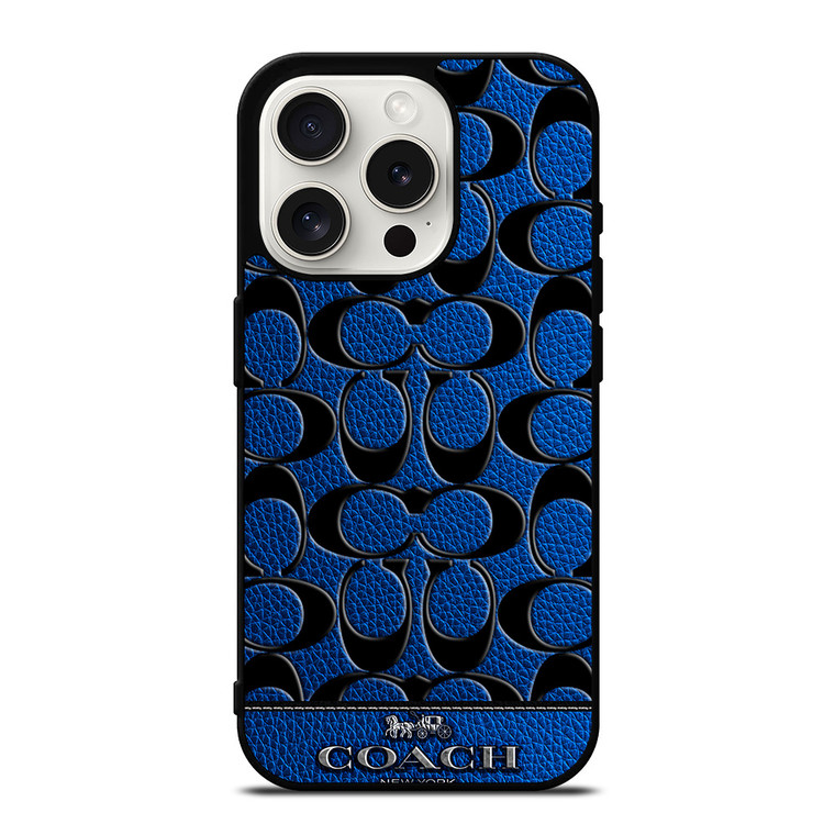 COACH NEW YORK BLUE 3 iPhone 15 Pro Case Cover