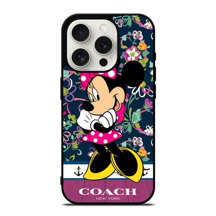 COACH NEW YORK CUTE MICKEY MOUSE iPhone 15 Pro Case Cover