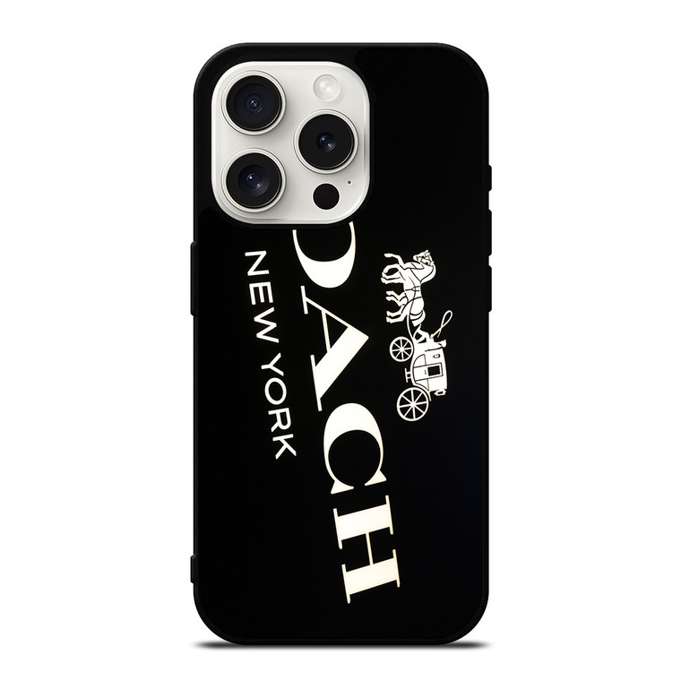 COACH NEW YORK LOGO 3 iPhone 15 Pro Case Cover