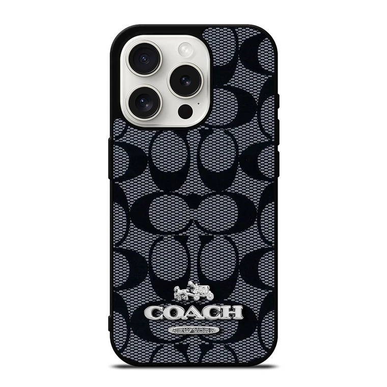 COACH NEW YORK PATTERN 2 iPhone 15 Pro Case Cover