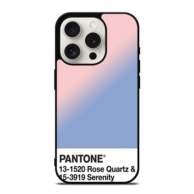 COLOR PANTONE ROSE QUARTZ AND SERENITY iPhone 15 Pro Case Cover