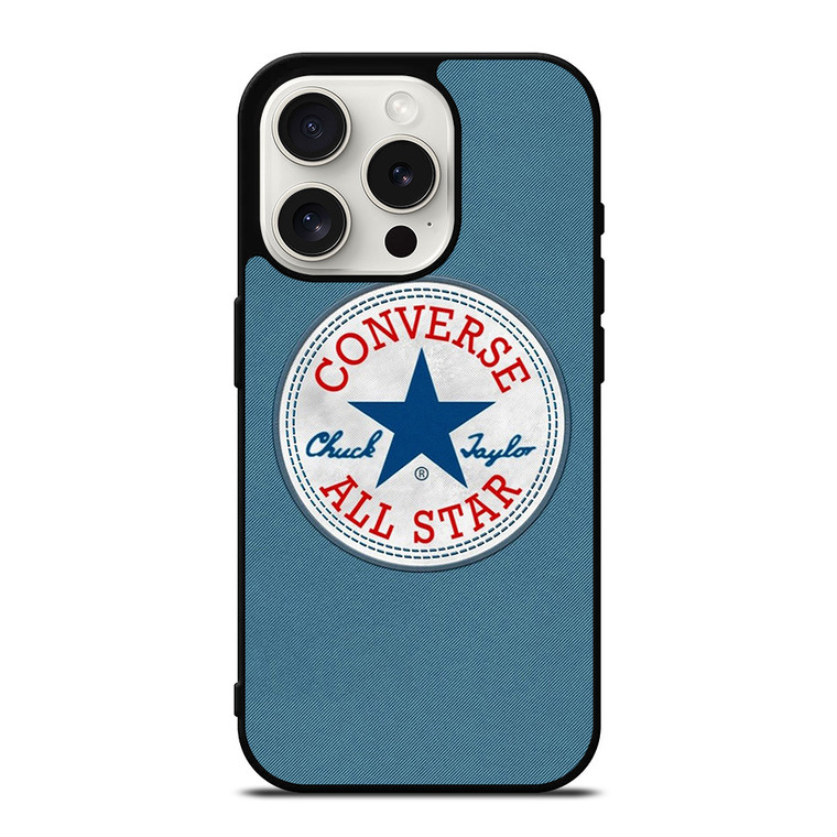 CONVERSE SNEAKERS LOGO BLUE iPhone 15 Pro Case Cover