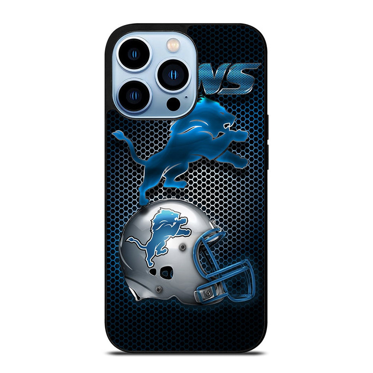 DETROIT LIONS LOGO HELMET iPhone 13 Pro Max Case Cover