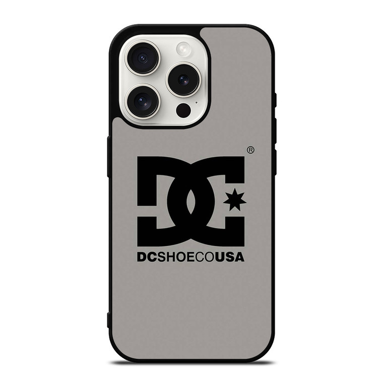 DC SHOE CO USA LOGO GREY iPhone 15 Pro Case Cover DC SHOE CO USA LOGO GREY iPhone 15 Pro Case Cover