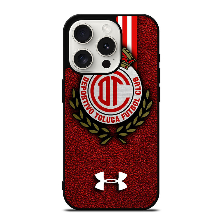 DEPORTIVO TOLUCA FC LEATHER LOGO iPhone 15 Pro Case Cover