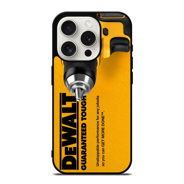 DEWALT GUARANTEED TOUGH LOGO iPhone 15 Pro Case Cover