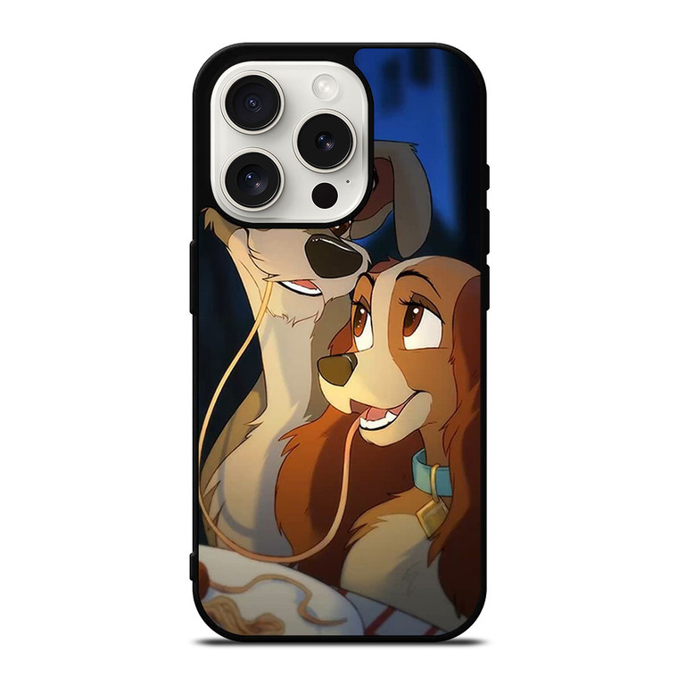 DISNEY CARTOON LADY AND THE TRAMP iPhone 15 Pro Case Cover