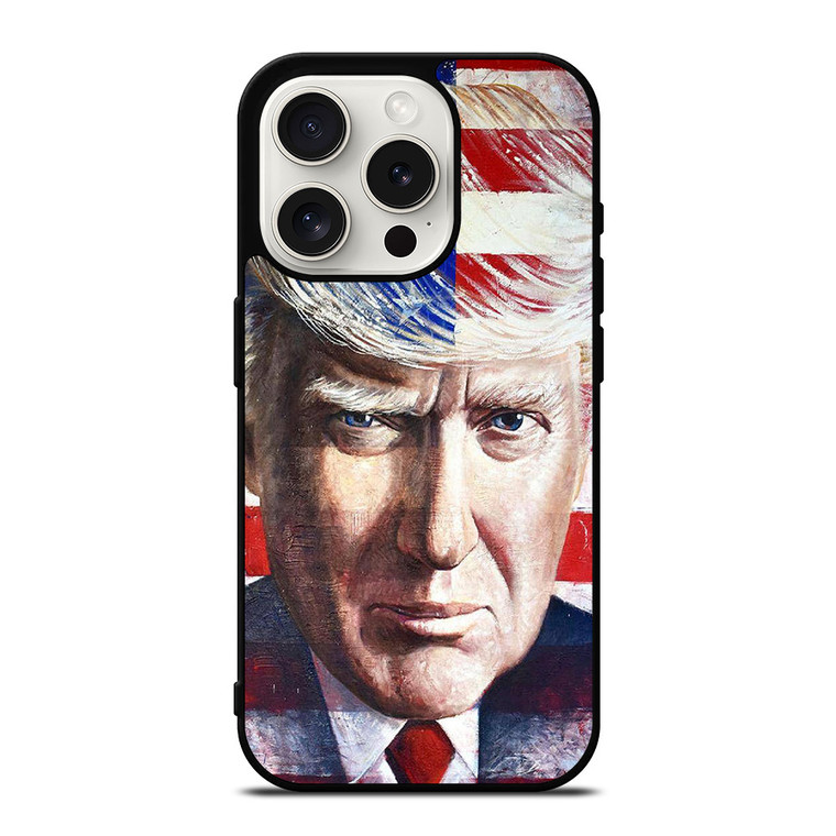 DONALD TRUMP FACE ART iPhone 15 Pro Case Cover
