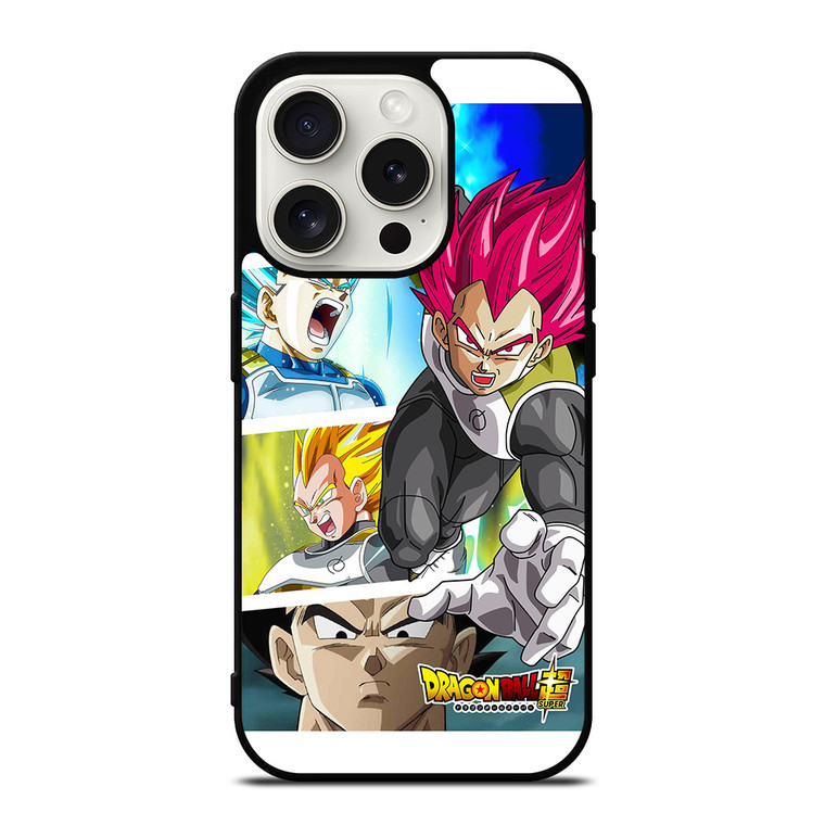 DRAGON BALL VEGETA ALL SIAYAN TRANSFORMATION iPhone 15 Pro Case Cover