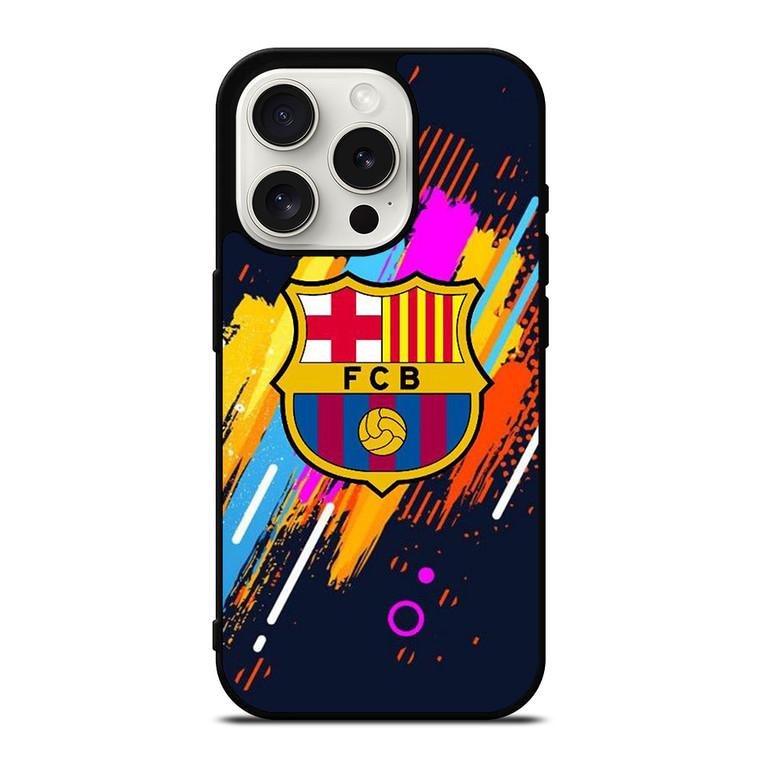 FC BARCELONA ART LOGO iPhone 15 Pro Case Cover