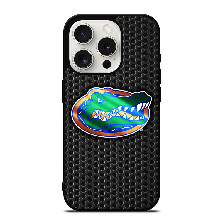 FLORIDA GATORS METAL ICON iPhone 15 Pro Case Cover