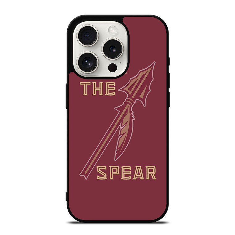 FLORIDA STATES UNIVERSITY FSU SEMINOLES LOGO FEAR THE SPEAR iPhone 15 Pro Case Cover