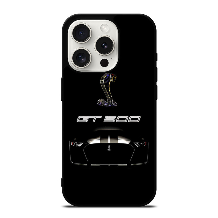 FORD MUSTANG SHELBY COBRA BLACK iPhone 15 Pro Case Cover
