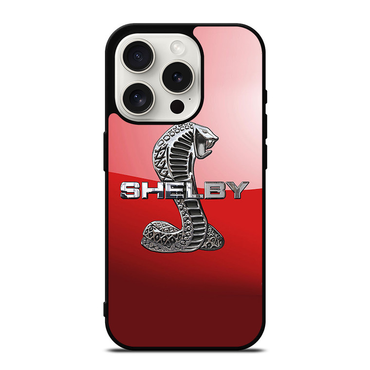 FORD MUSTANG SHELBY COBRA RED LOGO iPhone 15 Pro Case Cover FORD MUSTANG SHELBY COBRA RED LOGO iPhone 15 Pro Case Cover