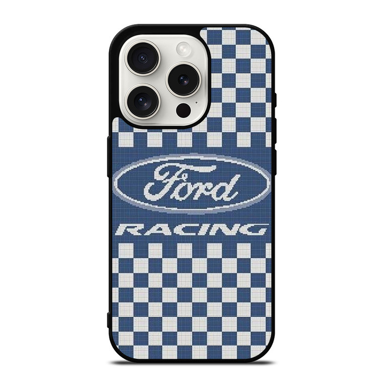 FORD RACING PATTERN iPhone 15 Pro Case Cover
