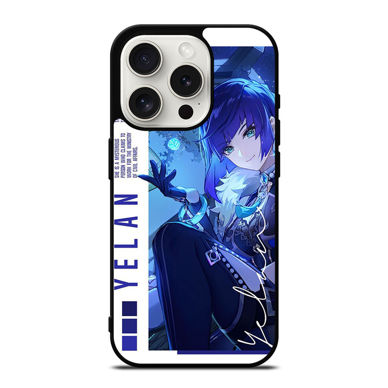 GENSHIN IMPACT GAME YELAN iPhone 15 Pro Case Cover