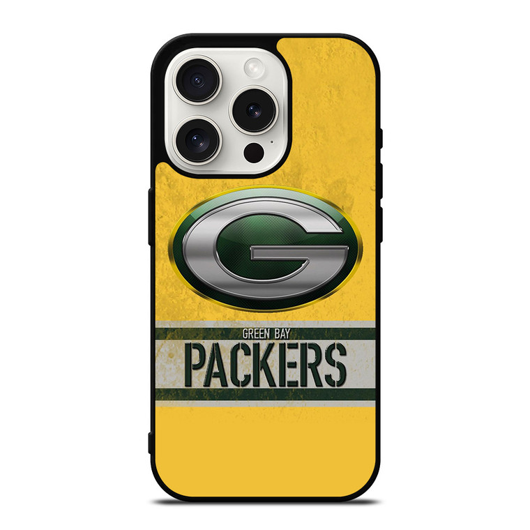 GREEN BAY PACKERS LOGO FOOTBALL iPhone 15 Pro Case Cover